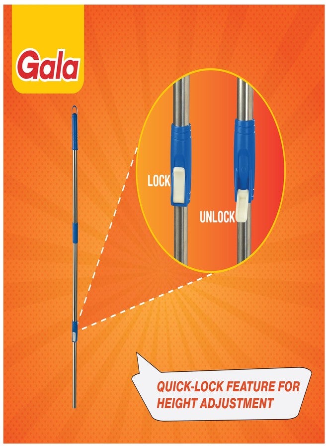 Gala Spin Mop Extendable Handle/Stick Rod Only, Blue - Image 4